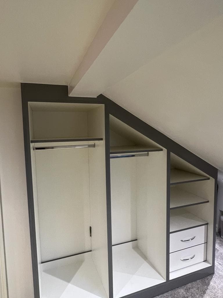 Loft & Attic fitted wardrobe project 2 by AF Fitted Wardrobes, Manchester